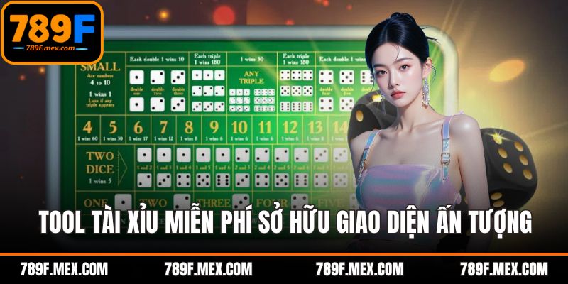 Tool tài xỉu miễn phí sở hữu giao diện ấn tượng